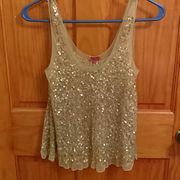 Chan Luu gold sequined top - Picture 1 of 2